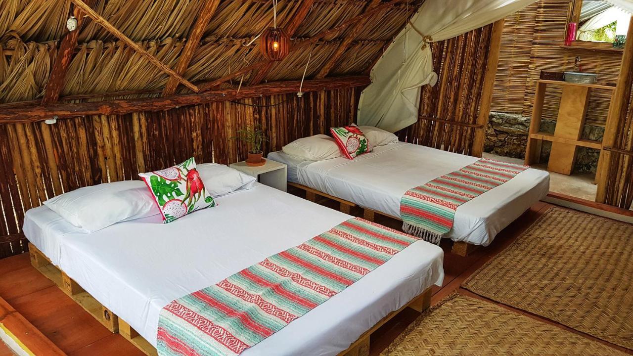 El Buho Bacalar Eco-Cabanas Hostal ภายนอก รูปภาพ